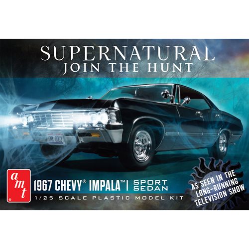 Supernatural 1967 Chevy Impala 4-Door 1:25 Scale Model Kit