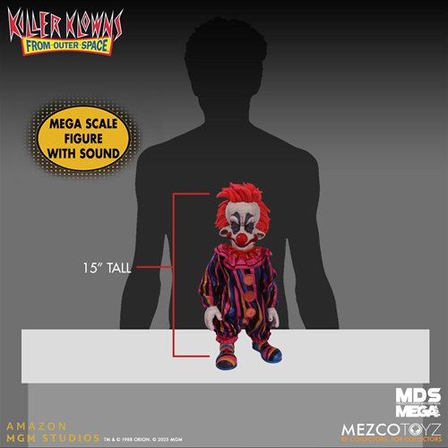 Killer Klowns From Outer Space Rudy Mezco Designer Series 15-Inch Roto Plush Doll