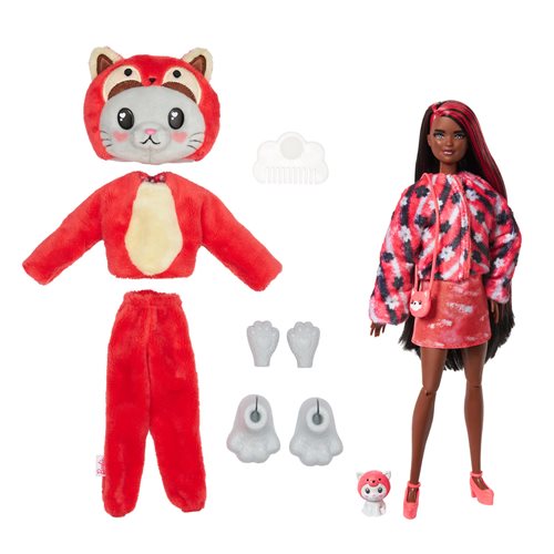 Barbie Cutie Reveal Kitten as Red Panda Doll
