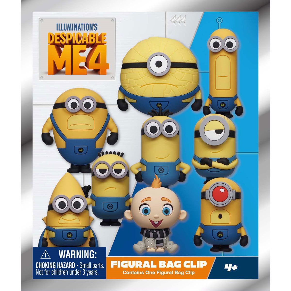 Despicable Me 4 3D Foam Bag Clip Random 6-Pack