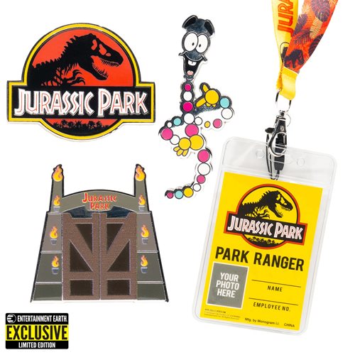 Jurassic Park Lanyard and Pins Set - EE Exclusive