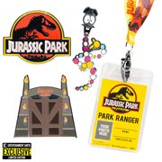 Jurassic Park Lanyard and Pins Set - Entertainment Earth Exclusive