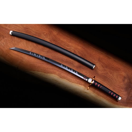 Demon Slayer Nichirin Sword Tanjiro Kamado Kyojuro Rengoku's Sword Guard Version Proplica Prop Repli