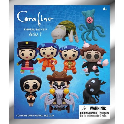 Coraline Series 4 3D Foam Bag Clip Random 6-Pack