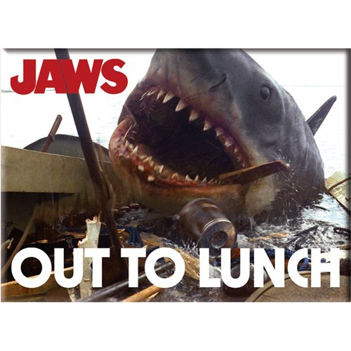Jaws Out to Lunch Flat Magnet