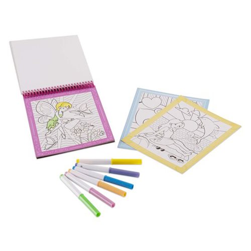 Melissa & Doug On the Go Color by Numbers Kids' Design Boards With 6 Markers - Unicorns, Ballet, Kittens, and More