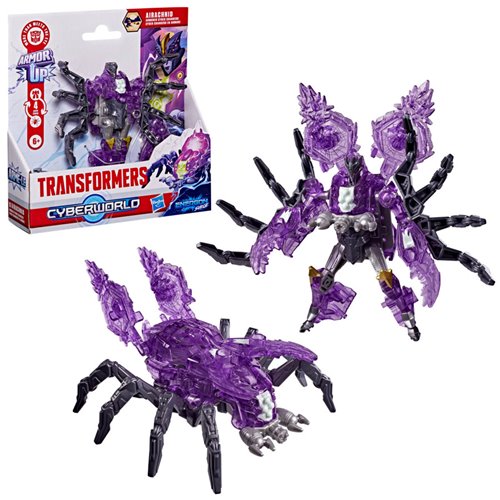 Transformers Cyberworld Airachnid Armored Cyber Changers Energon Surge Action Figure
