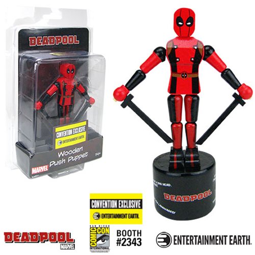 Deadpool Wooden Push Puppet - Convention Exclusive