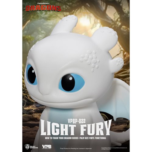 How to Train Your Dragon Light Fury VPBP-022 Palm Size Vinyl Functional Piggy Bank