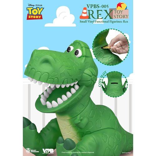 Toy Story Rex VPBS-005 Small Vinyl Piggy Bank