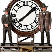 Back to the Future III Marty and Doc at Clock 1:10 LE Statue
