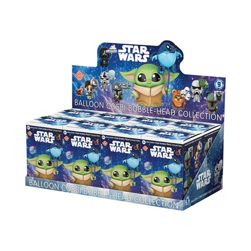 Star Wars Balloon Cosbi Bobble-Head Collection Blind-Box Mini-Figure Case of 8