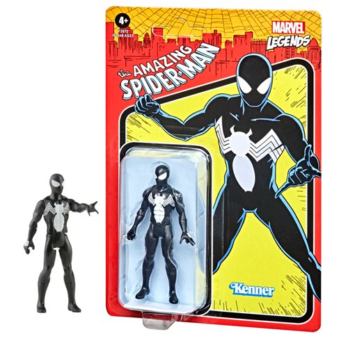 Marvel Legends Retro 375 Collection Spider-Man Black Costume 3 3/4-Inch Action Figure