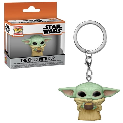 Star Wars: The Mandalorian The Child with Cup Funko Pocket Pop! Key Chain