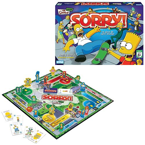 Sorry Game The Simpsons Edition Entertainment Earth