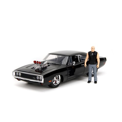 Fast and the Furious Dom and Dodge Charger R/T Build N' Connect 1:24 Scale Die-Cast Metal Vehicle Mo