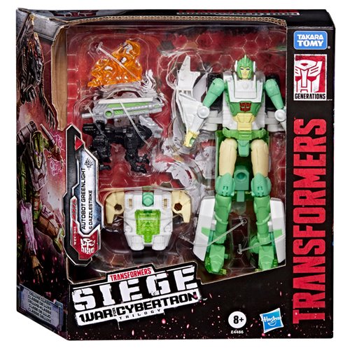 Transformers Generations War for Cybertron: Siege Deluxe Class WFC-S15 Autobot Greenlight with Dazzl
