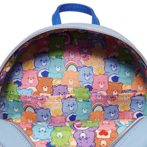 Care Bears Grumpy Bear Flocked Mini-Backpack - Entertainment Earth Exclusive