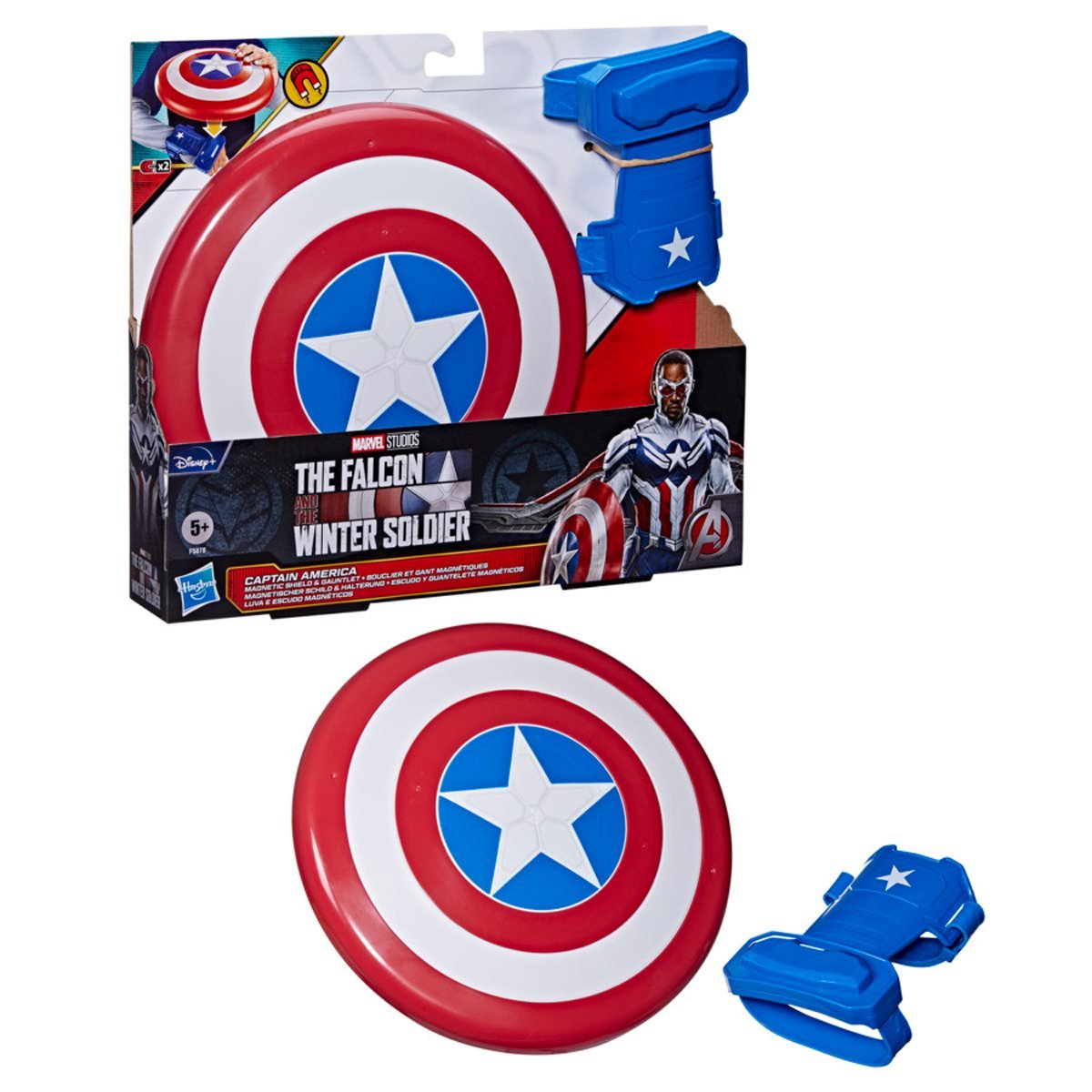 Marvel Comics Avengers Captain America Magnetic Shield & Gauntlet Collection 