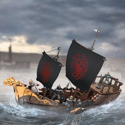 Game of Thrones Mega Construx Targaryen Ship Playset