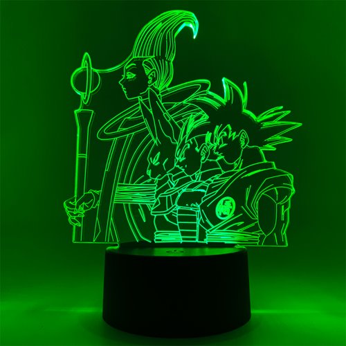Dragon Ball Super Goku, Vegeta, Beerus, and Whis Otaku Lamp