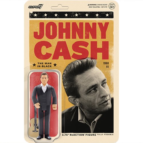 Johnny Cash 3 3/4-Inch ReAction Figure - Entertainment Earth