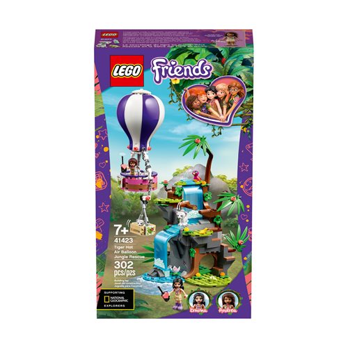 LEGO 41423 Friends Tiger Hot Air Balloon Jungle Rescue