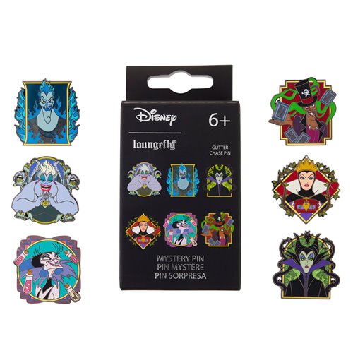 Disney Villains Mystery Box Pin Case of 12