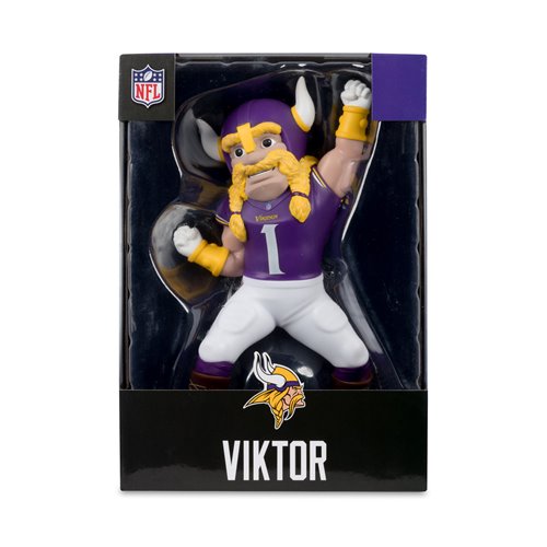 NFL SportsPicks Minnesota Vikings Viktor the Viking Mascot 8-Inch Posed Figure