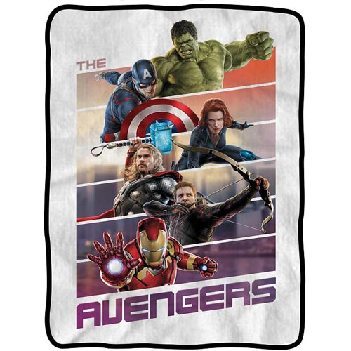 Avengers Panels Fleece Throw Blanket