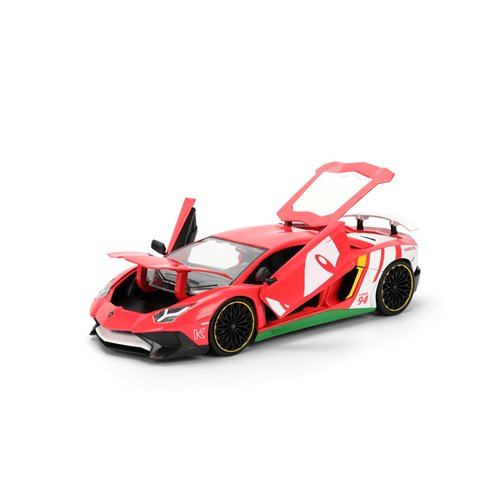 Hollywood Rides Sonic the Hedgehog Classic Lamborghini Aventador SV 1:24 Scale Die-Cast Metal Vehicl