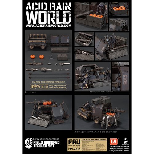 Acid Rain Field Armored Trailer Set 1:18 Scale Vehicle