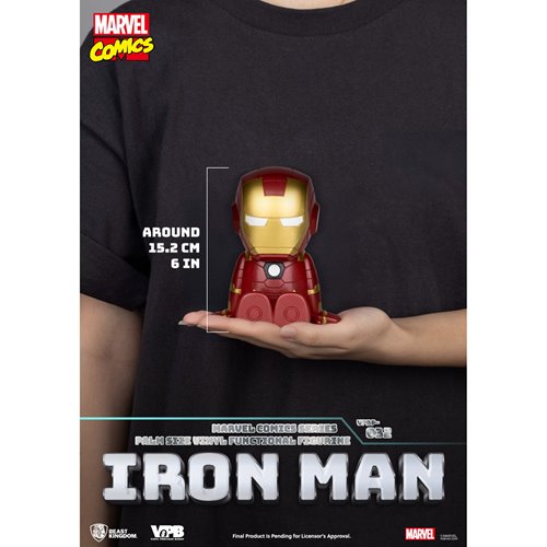 Marvel Comics Iron Man VPBP-032 Palm Size Vinyl Functional Piggy Bank