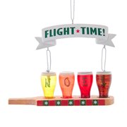 Flight Time Beer 4 3/4-Inch Glass Ornament