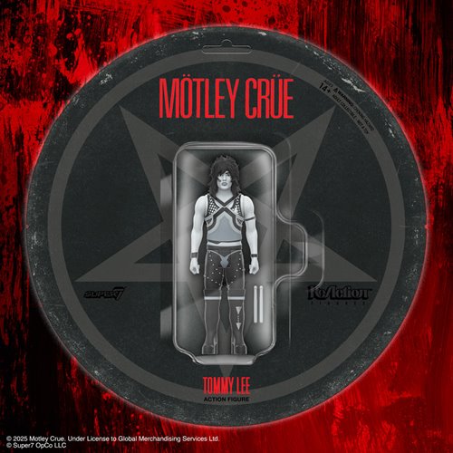Motley Crue Tommy Lee Black and White Shout at the Devil 3 3/4-Inch ReAction Figure