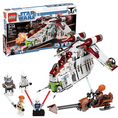 oversættelse deadlock røgelse LEGO 7676 Star Wars Republic Gunship - Entertainment Earth