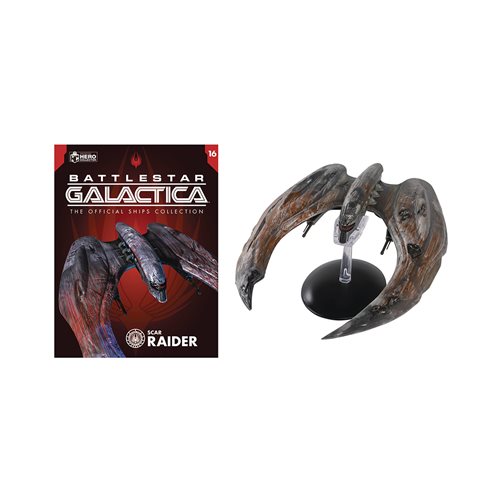 Battlestar Galactica Collection Scar Raider Ship with Collector Magazine