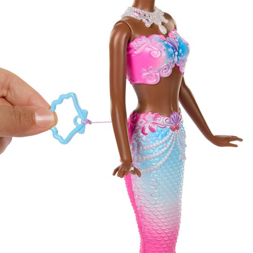 Barbie Fantasy Bubble Sparkle Mermaid Doll with Brown Hair