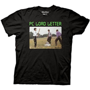 Office Space Load Letter Printer Destruction Black T-Shirt