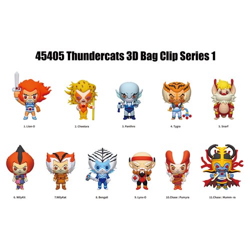 ThunderCats 3D Foam Bag Clip Display Case of 24