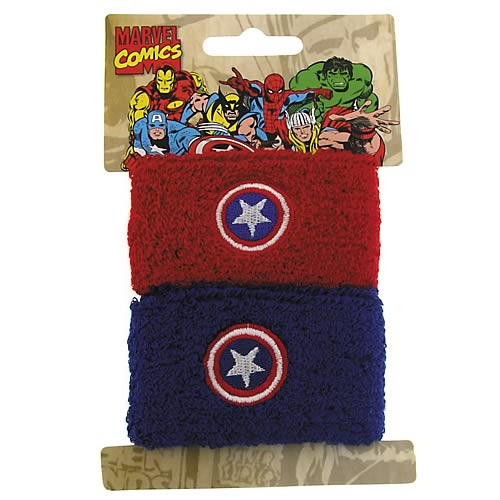 Captain America Double Wristband Set - Entertainment Earth