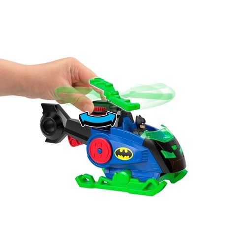 DC Super Friends Imaginext Batcopter vs Man-Bat Playset