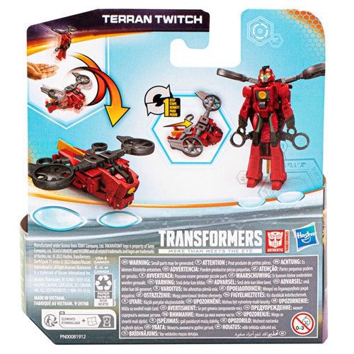 Transformers Earthspark 1 Step Flip Changer Terran Twitch