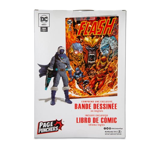 The Flash Captain Cold Page Punchers 7-Inch Scale Action Figure with The Flash Comic Book