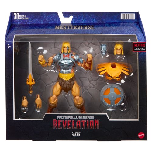 Masters of the Universe MUSCLE Mini-Figures and Masterverse Action Figure Bundle of 7
