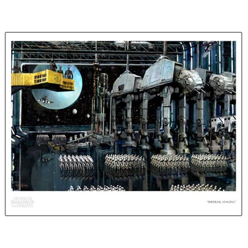 Star Wars Imperial Staging by Cliff Cramp Paper Giclee Art Print