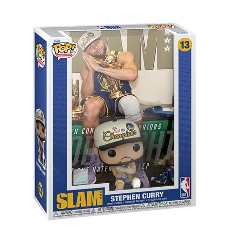 NBA SLAM Steph Curry Pop! Cover Figure with Case