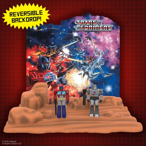 Transformers The Ark ReAction Figure Playset with Optimus Prime and Megatron ReAction Figures