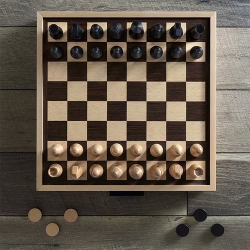Chess and Checkers Maple Luxe Edition Game