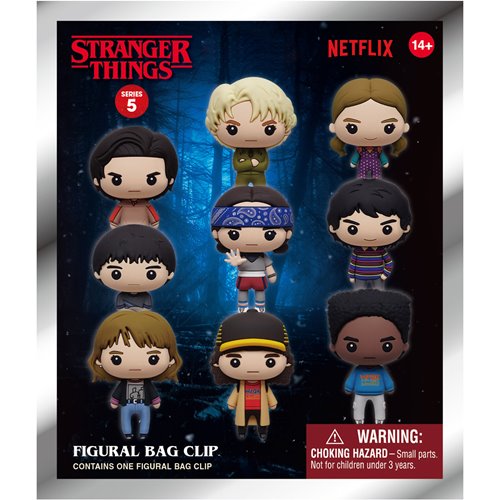 Stranger Things Series 5 3D Foam Bag Clip Random 6-Pack